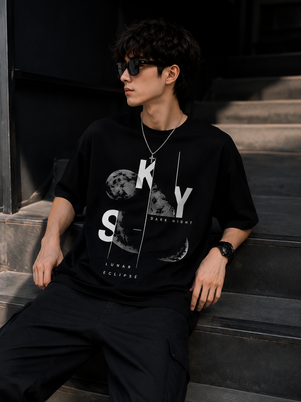 Lunar Eclipse Oversized T-Shirt ⭐